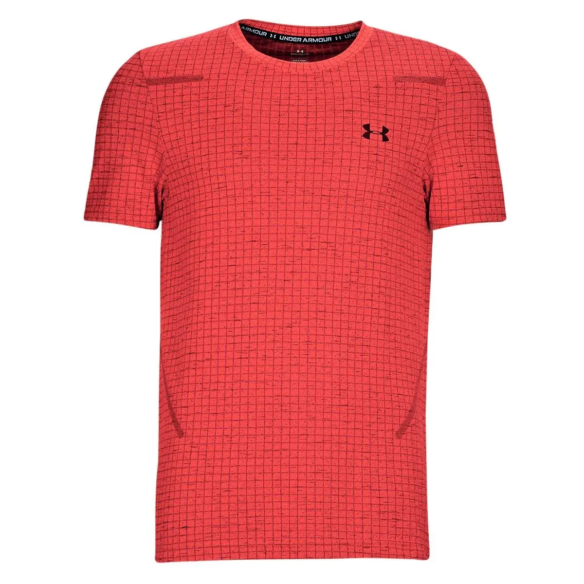 Under Armour Men&#039;s Seamless Grid T-Shirt, Orange