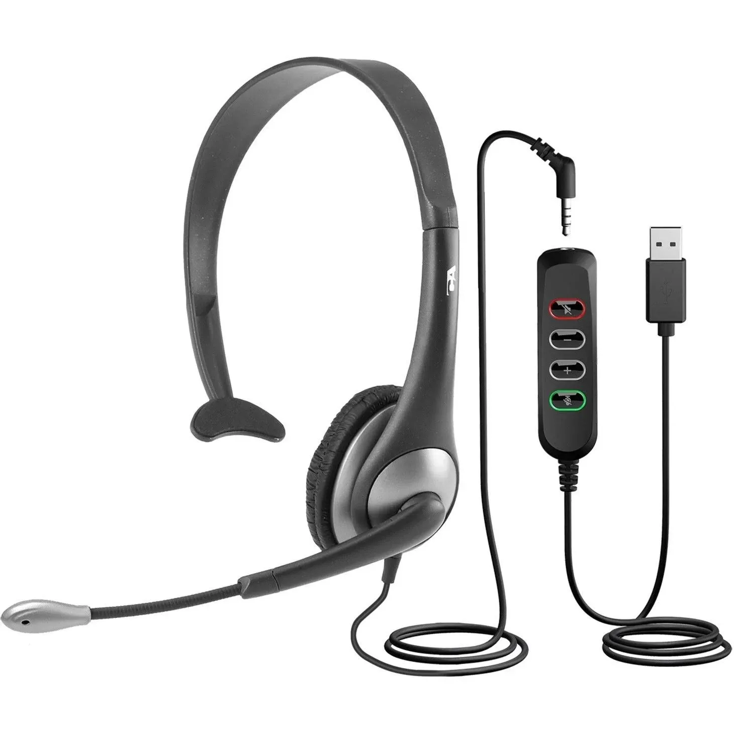 Mono Headset w USB Cntrlr