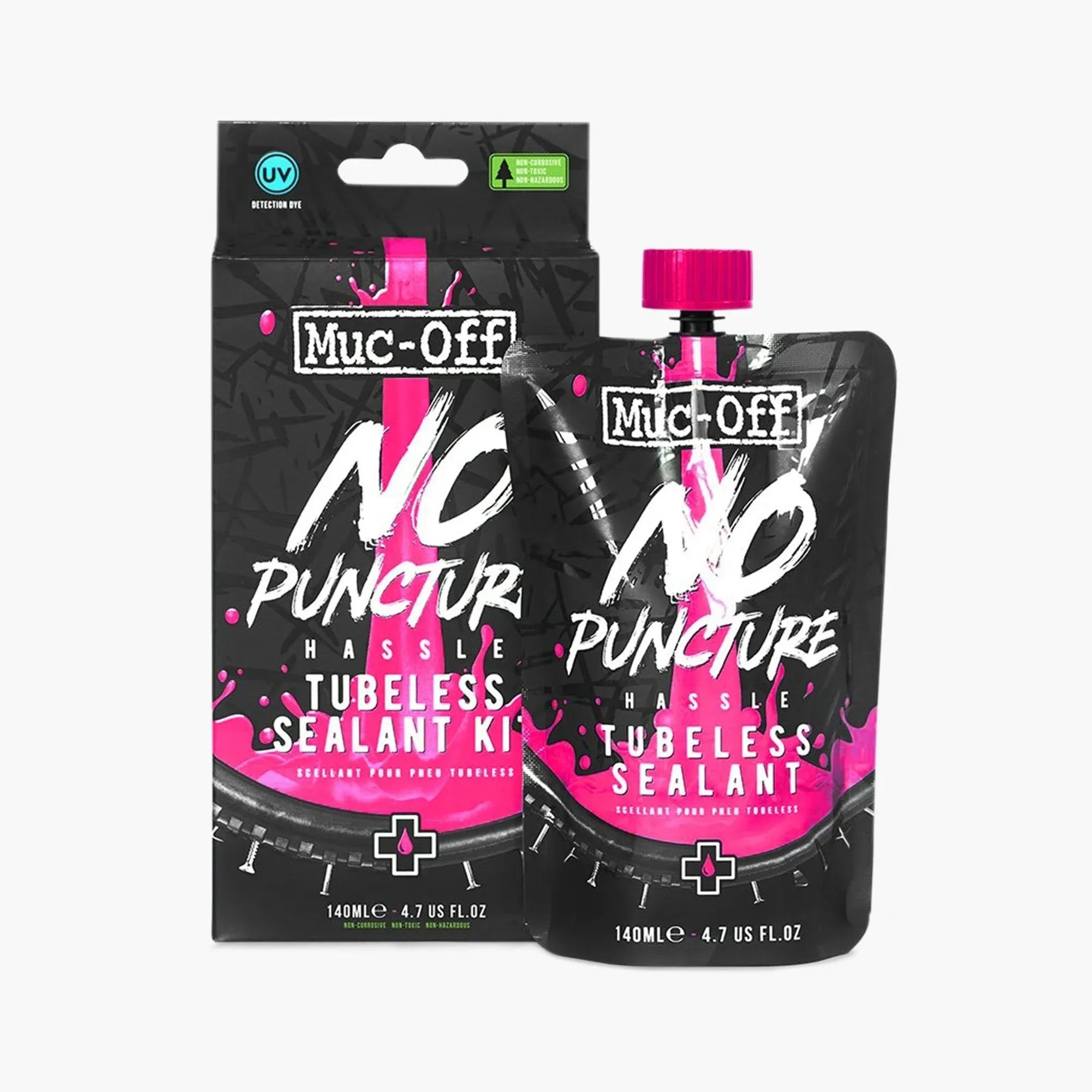 Muc-Off No Puncture Hassle Tubeless Sealant - 140ml Kit