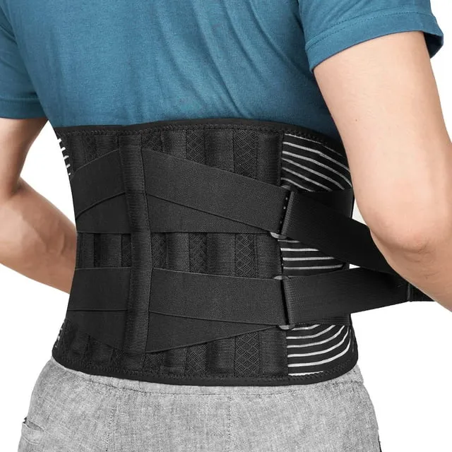 Back Braces for Lower Back Pain Relief with 6 Stays, Breathable Back Support ...