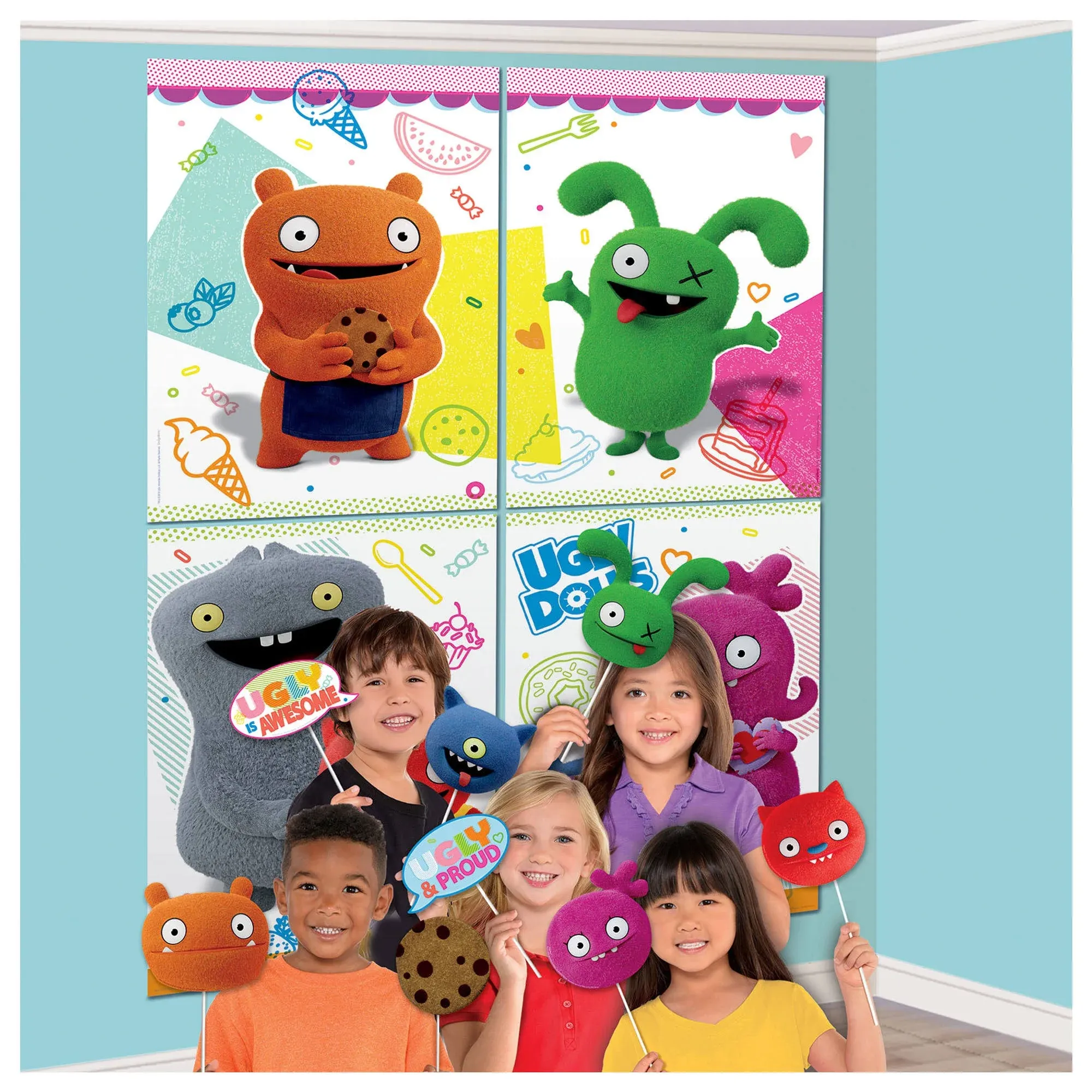 Amscan Ugly Dolls Movie Scene Setter with Props