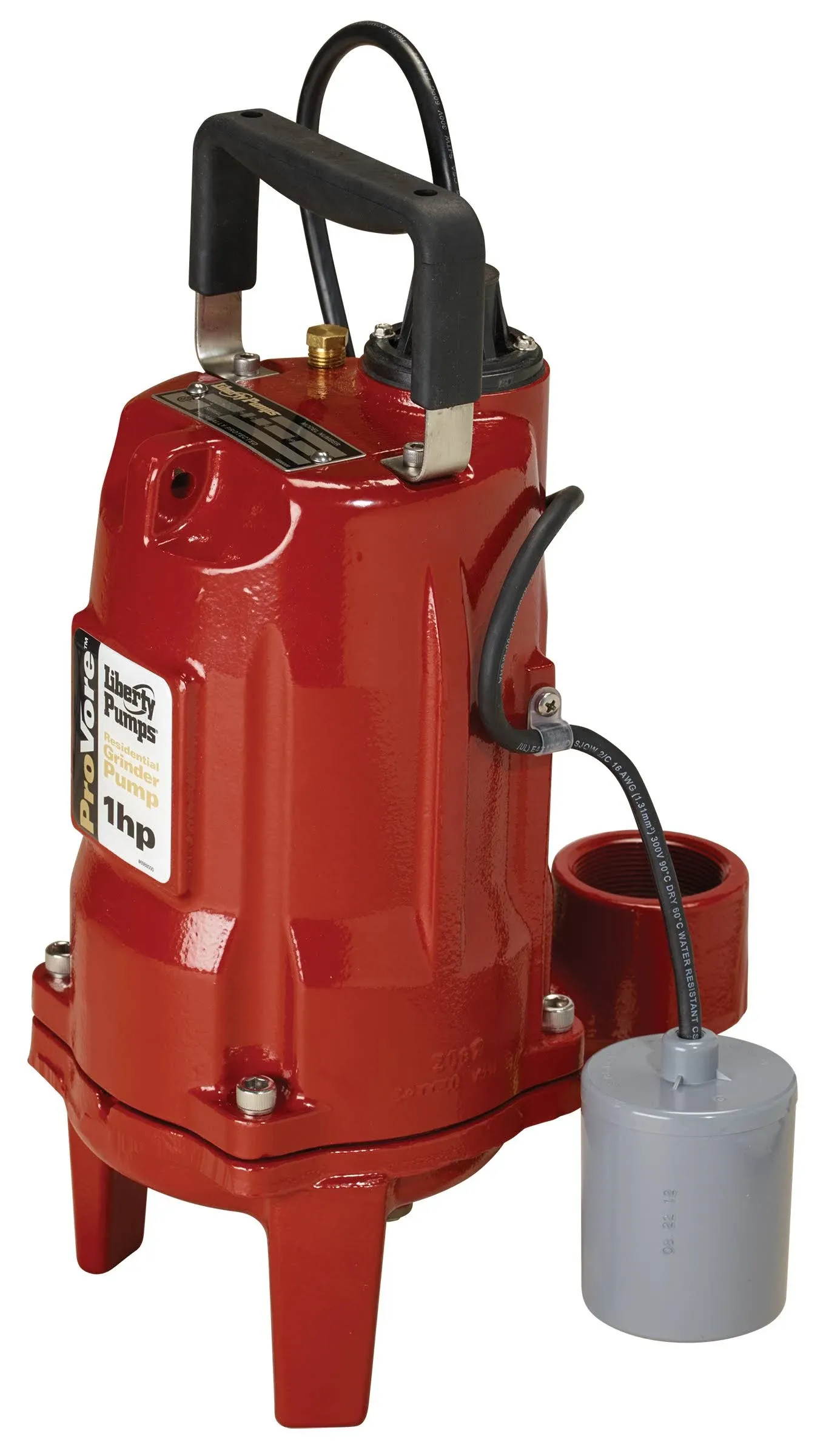 Liberty Pumps ProVore Grinder Pump, 1 HP, 115v, Piggyback Float, 25' Cord, 2" NPT - PRG101A-2