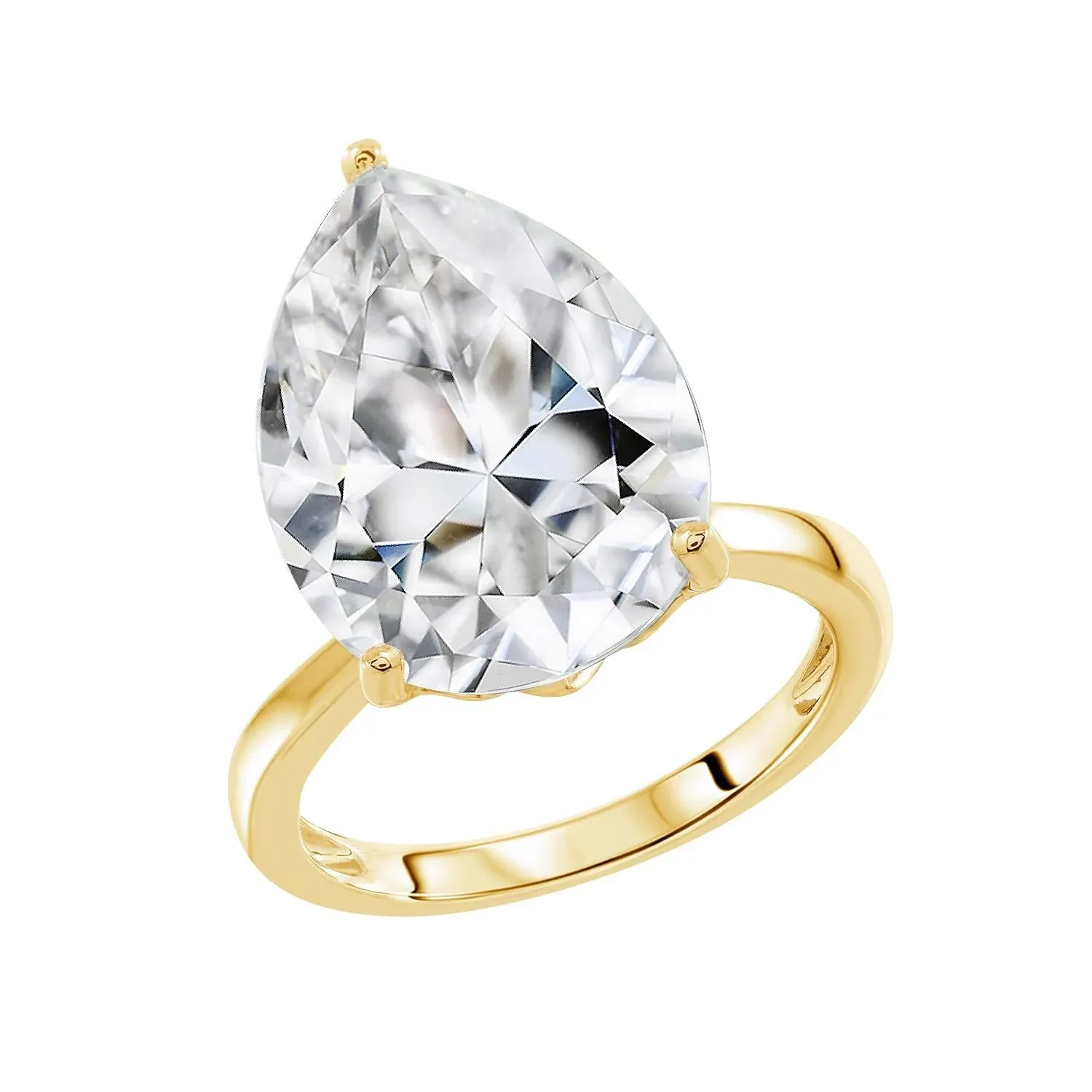 Celebrity Cocktail Ring Pear / 7