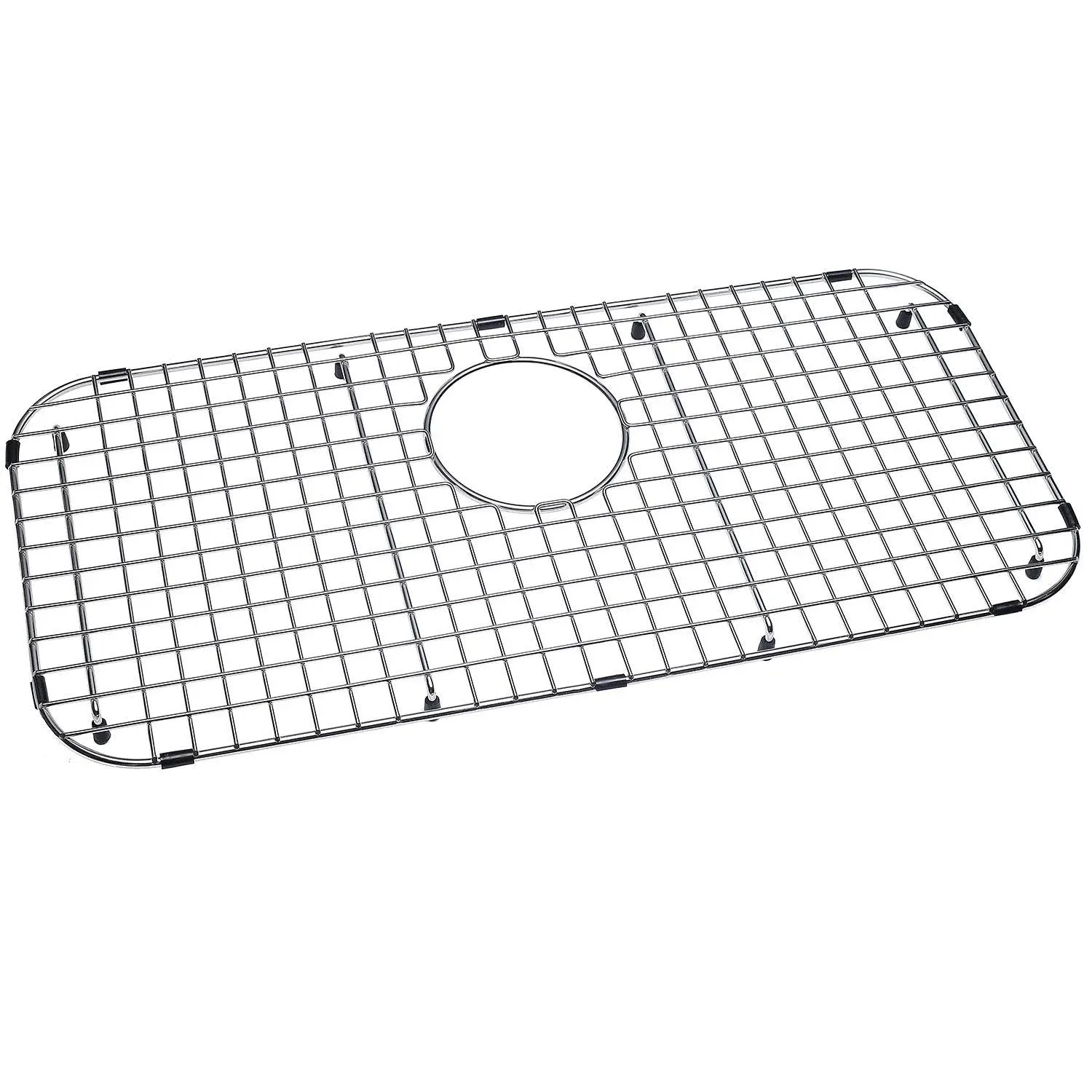 SERENE VALLEY 27.05-in x 12.48-in Rear Drain Heavy-Duty Stainless Steel Sink Grid NDG2713R NDG2713R