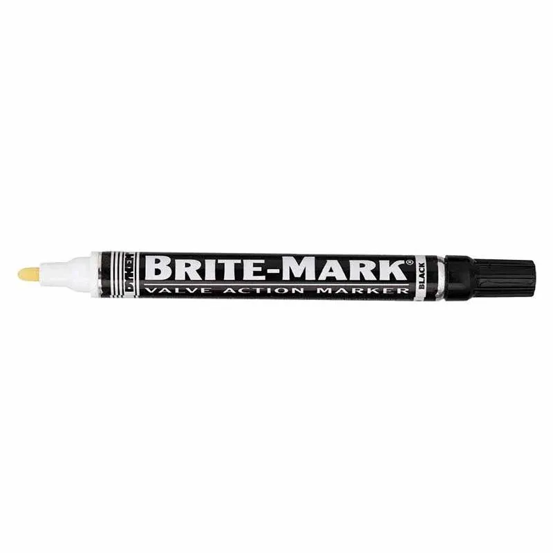 Dykem BRITE-MARK Paint Pen Medium Tip Black