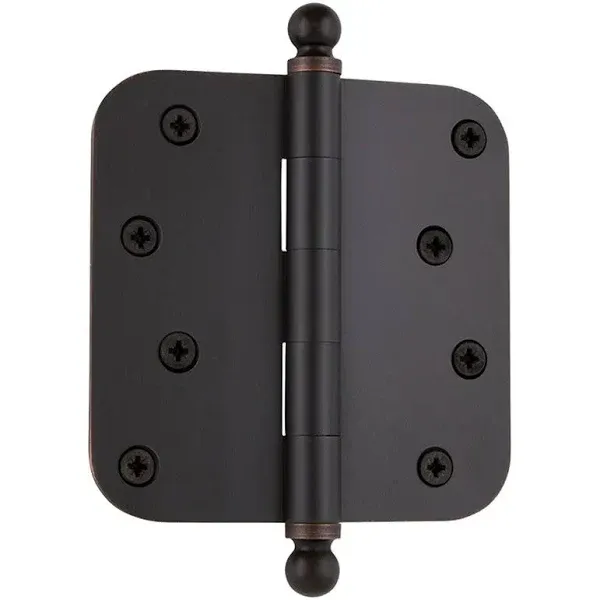 Nostalgic Warehouse Ball-Tip Residential Door Hinge with Radius Corner