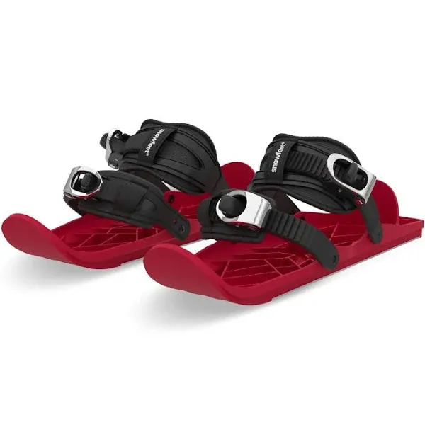 Snowfeet Mini Kids | Shoe Size < 6 US | Mini Ski Skates for Snow | Skis for Winter Shoes | Short Snowskates Snowblades Skiboards | The Real Original