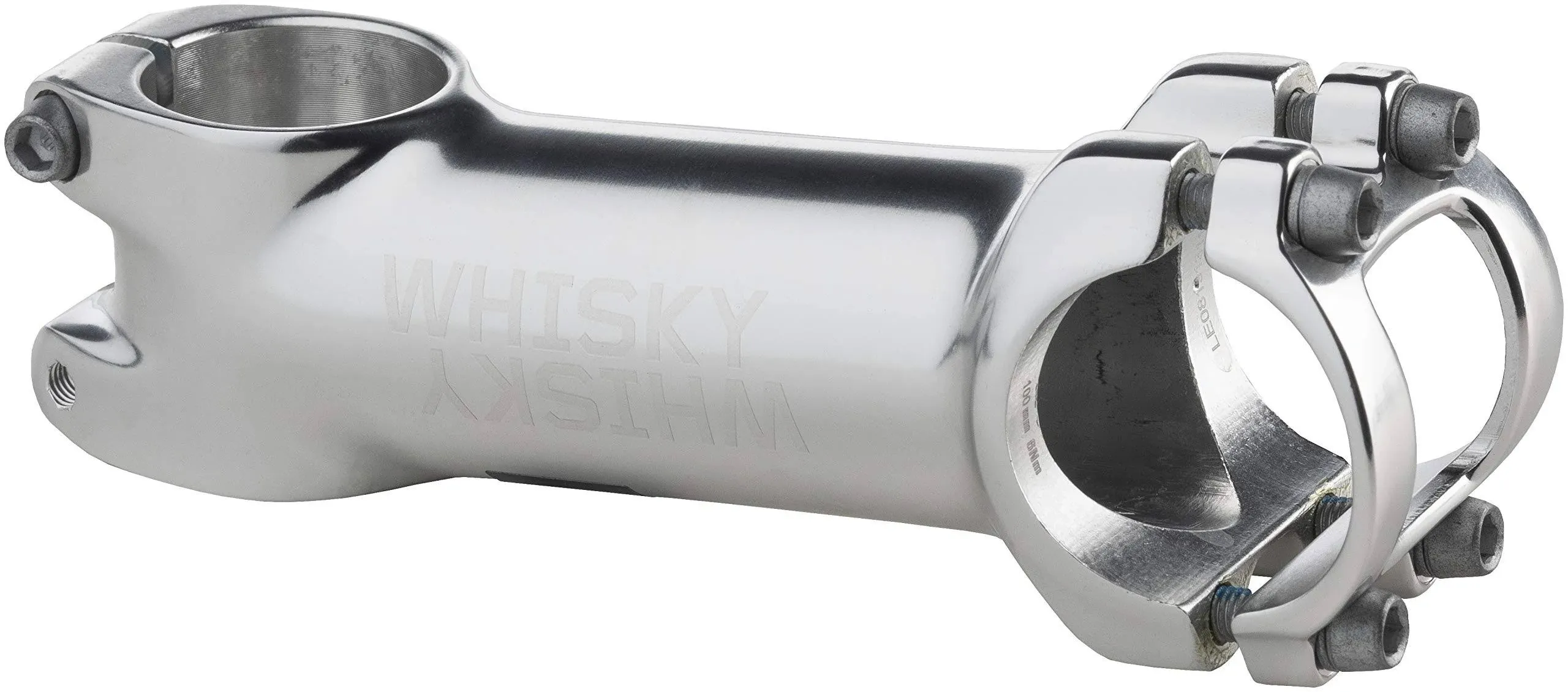 WHISKY - No.7 Aluminum Alloy Bicycle Stem - 6 Degree, 90mm, 31.8mm Clamp, Silver