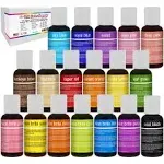 12 Color Cake Food Coloring Liqua-Gel Decorating Baking Set Kit #2 Secondary ...