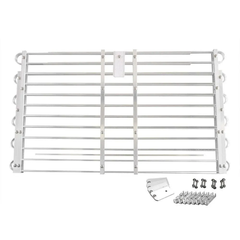 Basement Window Well Grate Cover Aluminum Adjustable 60 - 66 x 22 - 25 Inch New 