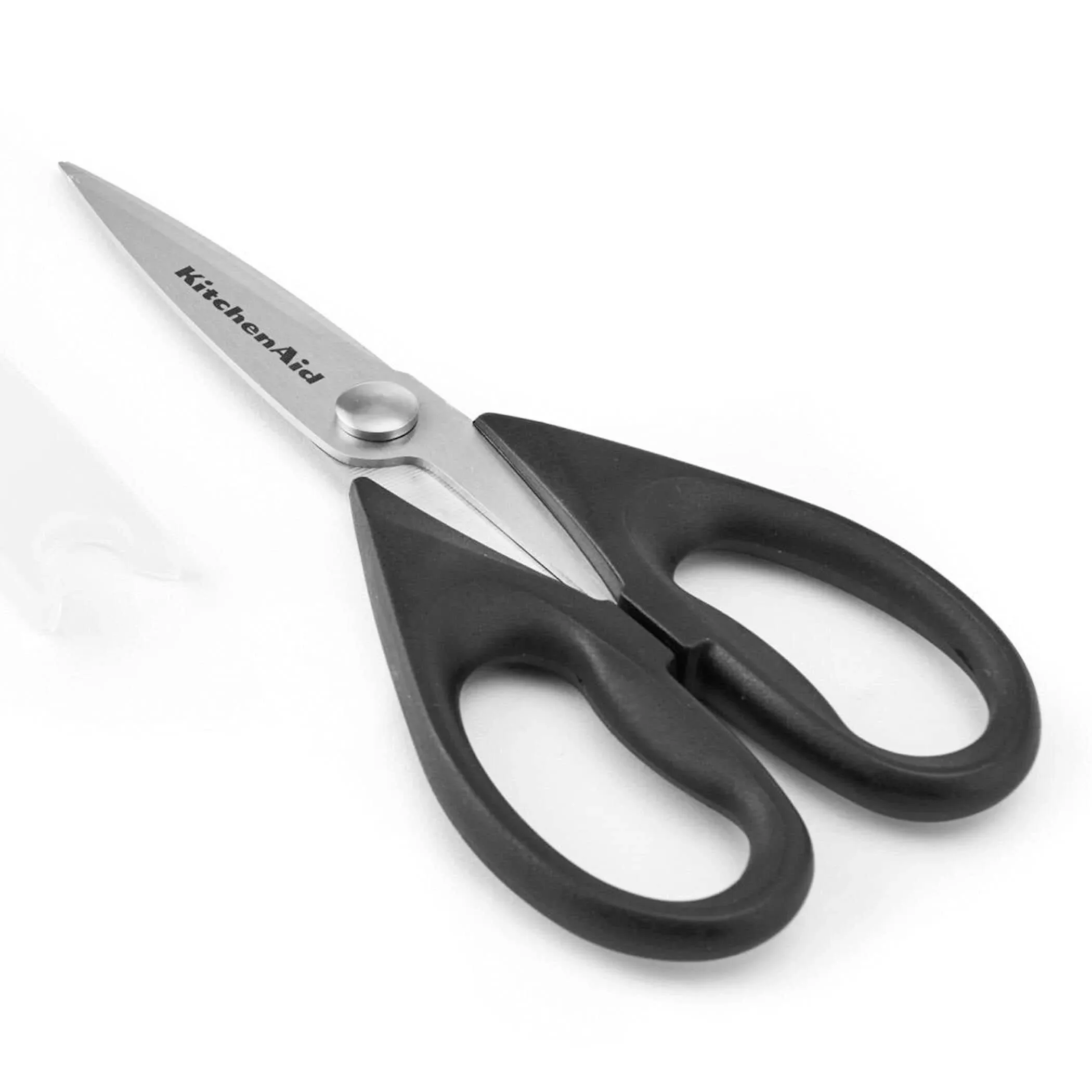 KitchenAid All Purpose Kitchen Shears with Protective Sheath – Durable Stainless Steel Scissors, Dishwasher Safe, Soft Grip Comfort Handle, 8.72-Inch, Black