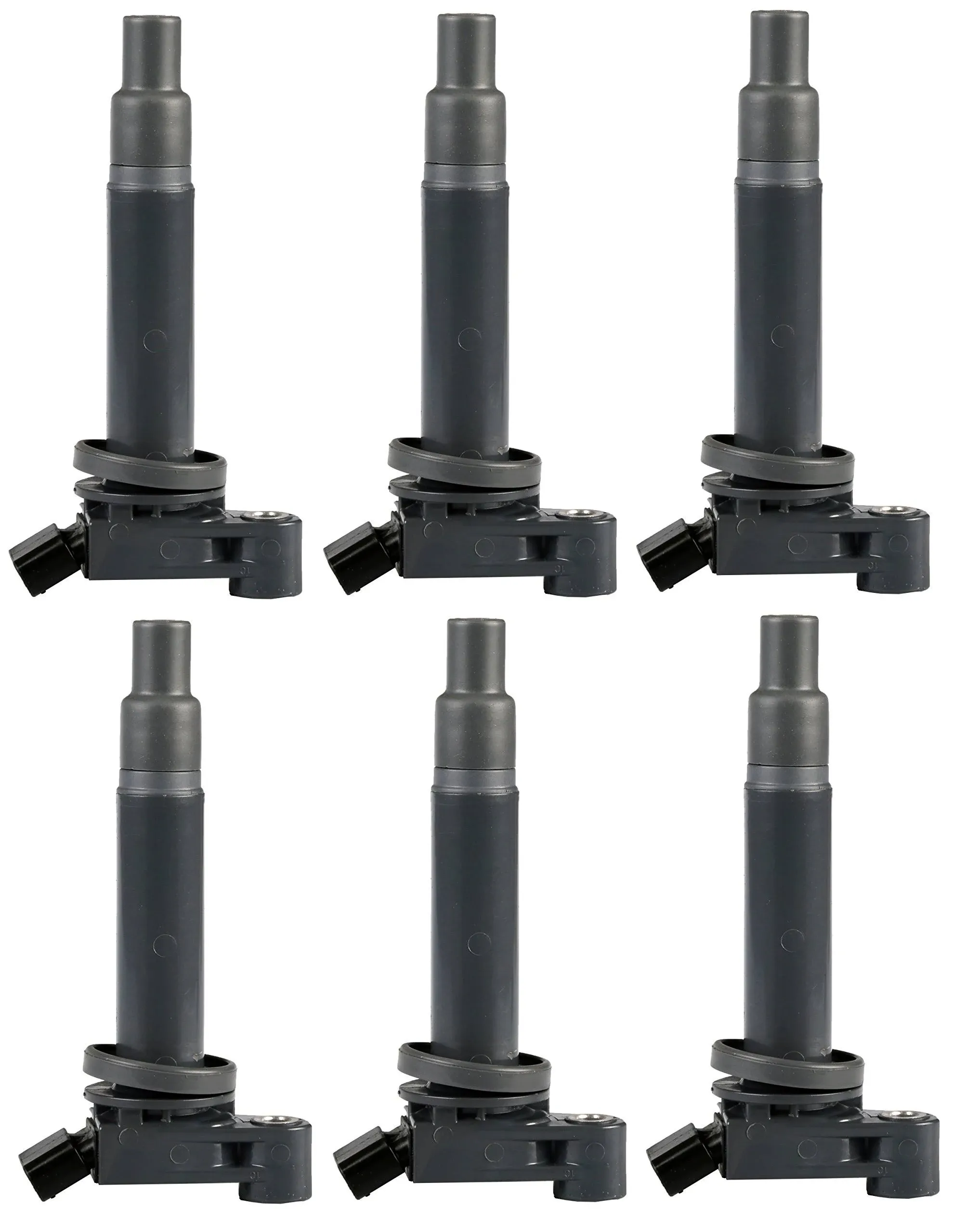 ENA Set of 6 Ignition Coil for UF267 3.0L 3.3L V6 Compatible with Lexus Toyota Avalon Camry Highlander Sienna Solara ES300 RX300 RX400h 1999 2000 2001 2002 2003 2004 2005 2006 2007 2008 Coils C1175