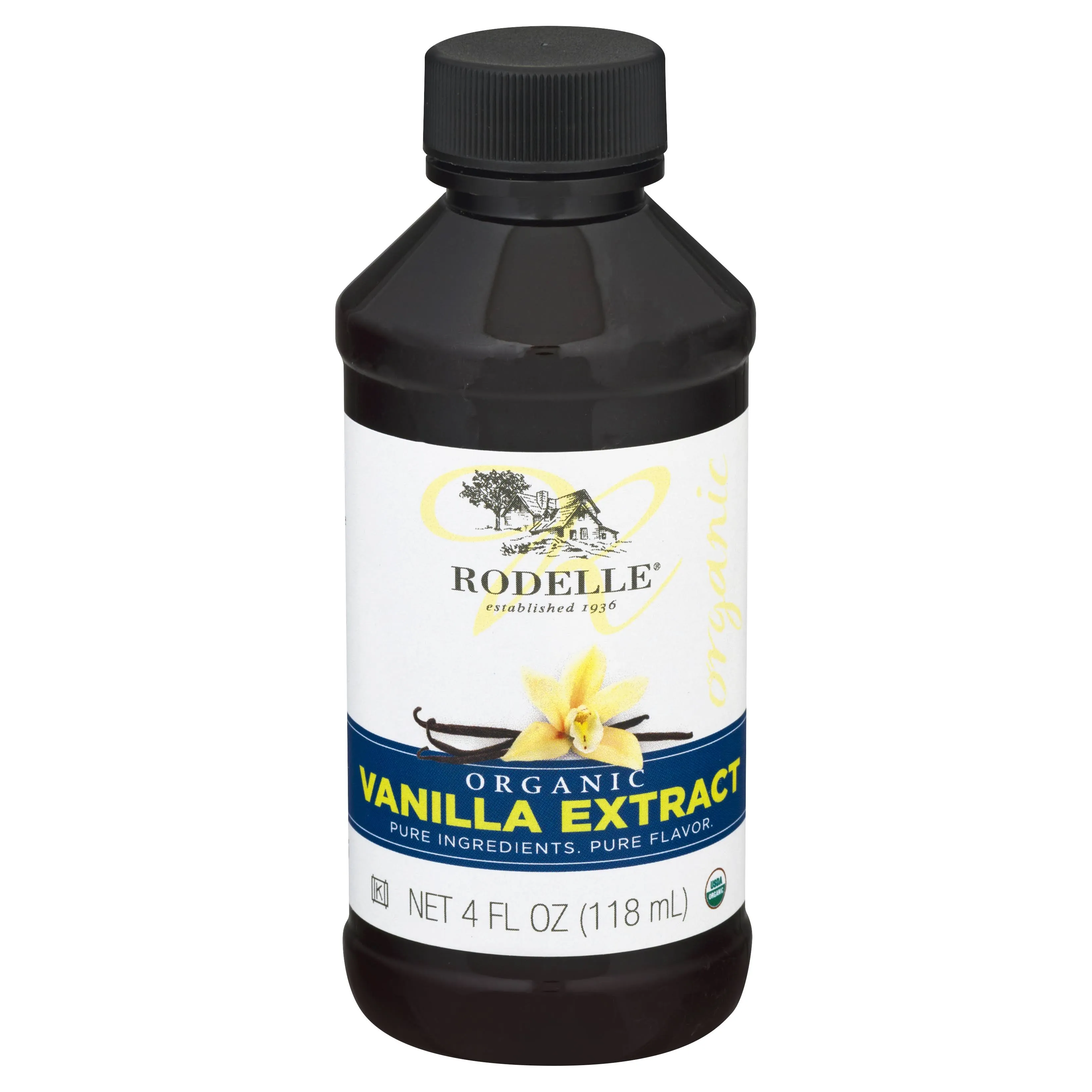 Rodelle Vanilla Extract, Organic - 4 fl oz