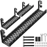 31Inch Extendable Under Desk Cable Management Tray, Metal Cable Management 