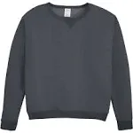 Hanes O4633 ComfortSoft EcoSmart Women's Crewneck Sweatshirt - Slate Heather - XL