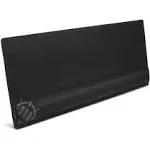 ENHANCE XXL Large Extended Gaming Mouse Pad with Ergonomic Memory Foam Wrist Rest Support (80 x 35 x 2.5 centimeters) - Anti-Fray Stitching & Soft Cushion Mat Surface (Black)