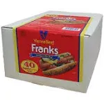 Vienna® Beef Regular Skinless Franks 6" 8:1 5 lbs. (Approximately 40 Franks)