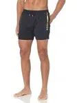 Boss | Boss by Men&#039;s Metallic Logo Quick-Drying Swim Shorts - Black | Realry