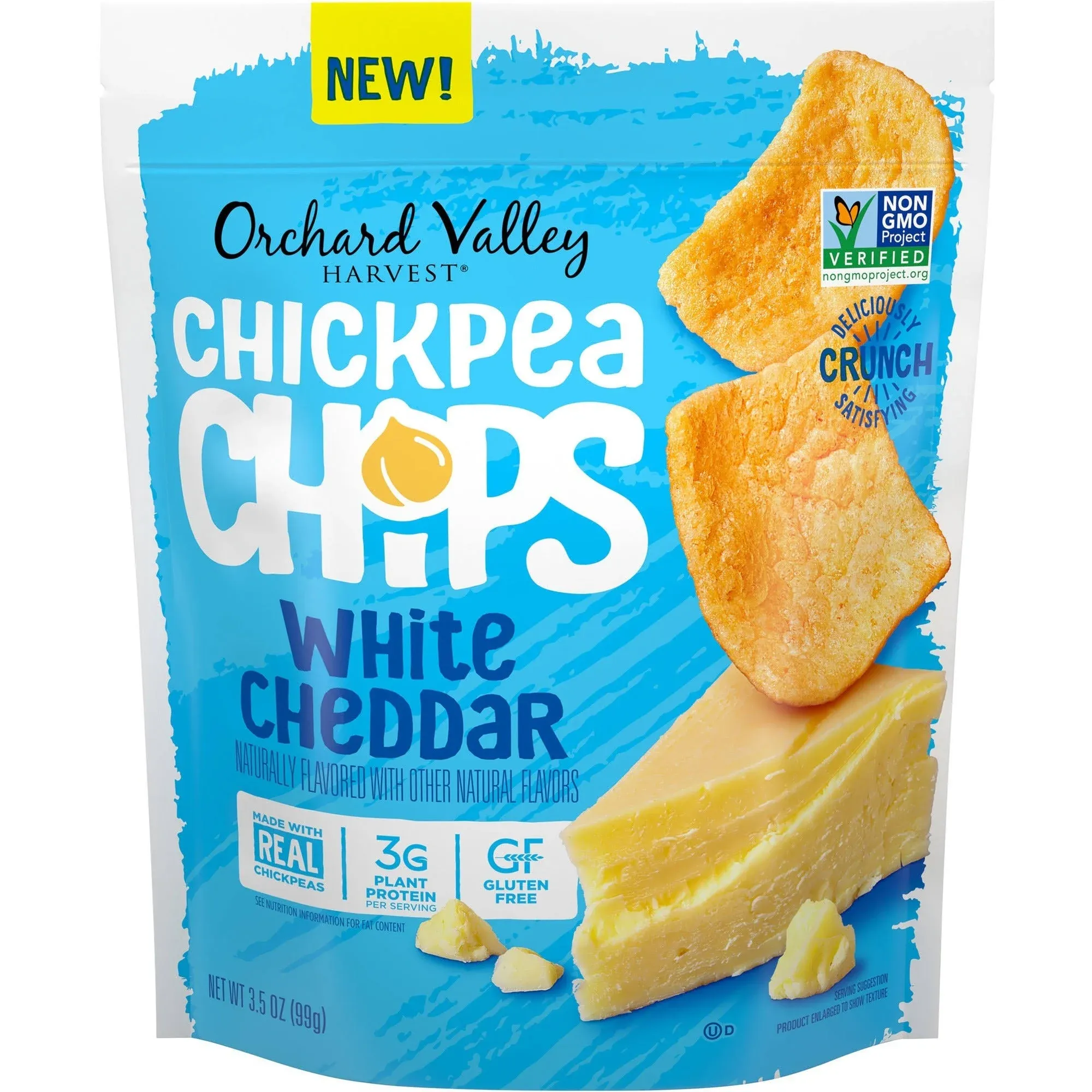 Orchard Valley Harvest White Cheddar Chickpea Chips - Gluten-Free, Individually ...