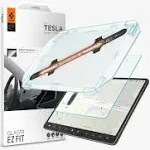 Spigen Tempered Glass Screen Protector [GlasTR EZ FIT] designed for Tesla Model 3 / Y Dashboard Touchscreen - Crystal Clear