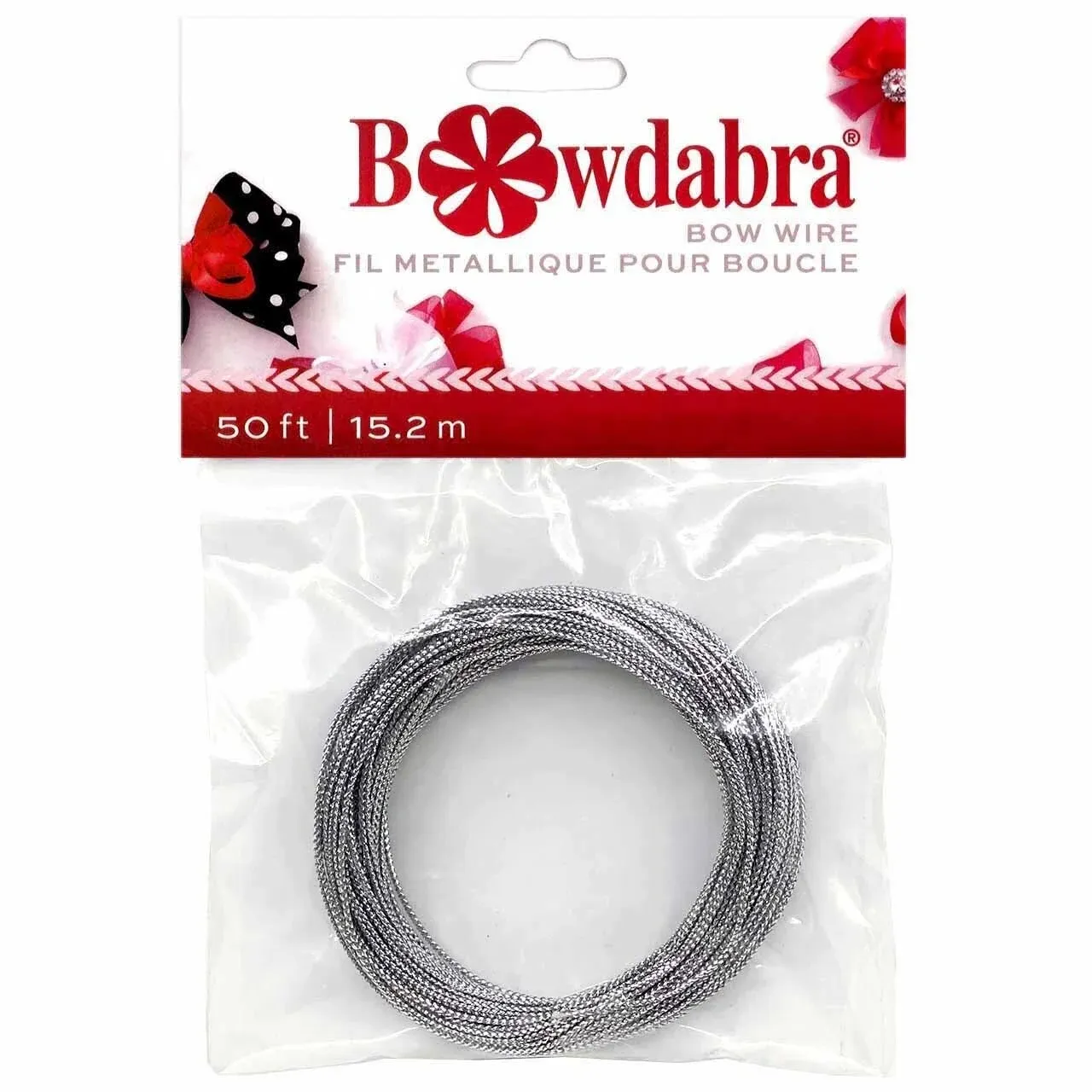 Bowdabra Bow Wire Silver 50 feet New in package