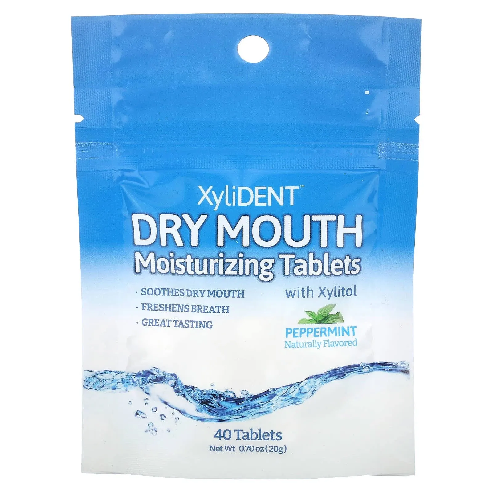 XyliDENT Dry Mouth Tablets Peppermint 100 Tablets