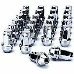 Dynofit 24pcs 14x2 OEM/Stock Lug Nuts for 2000-2014 F-150/2000-2014 Expedition Lincoln Navigator, M14-2.0 One-Piece Design Durable Factory Chrome Whee