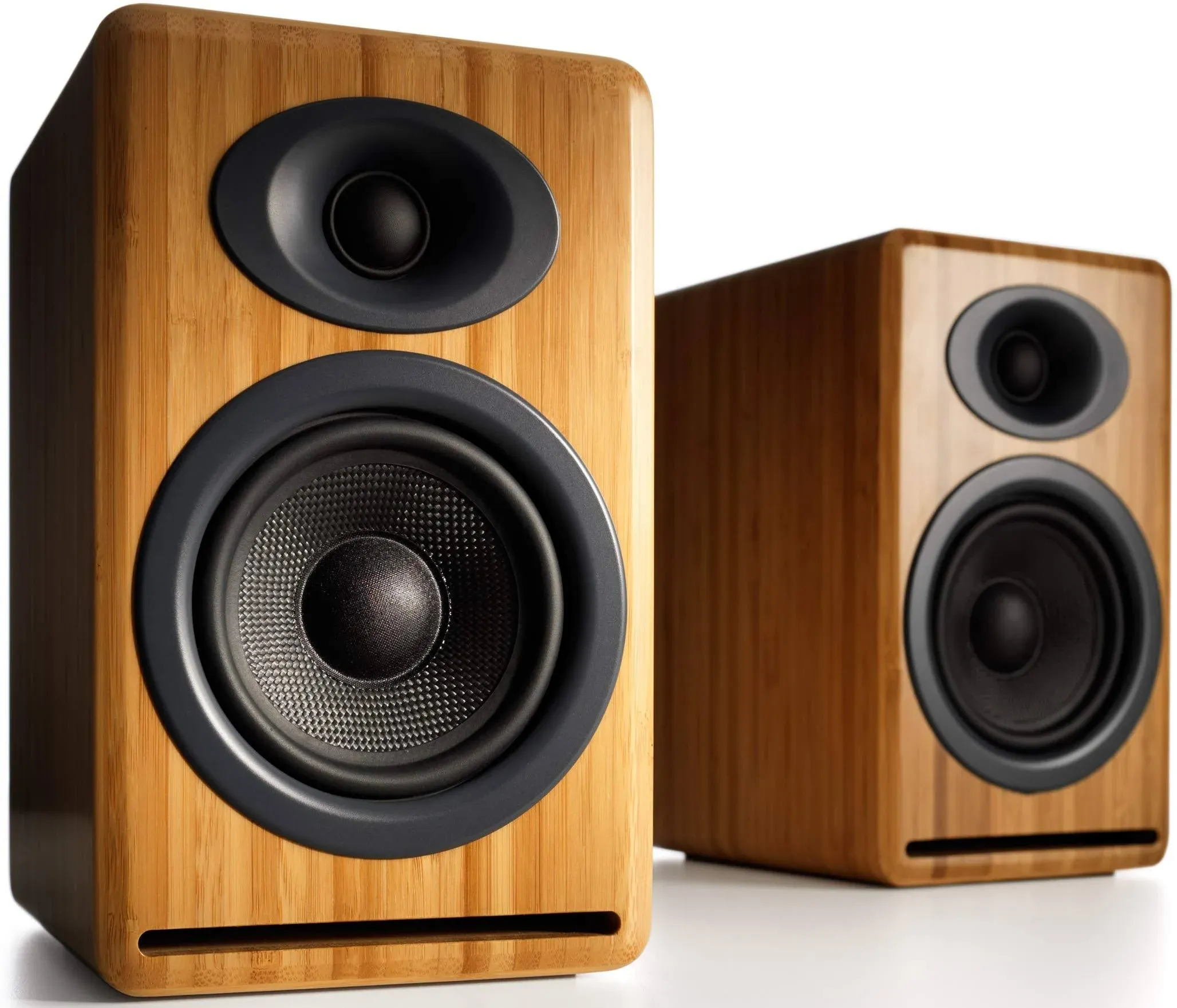 audioengine AEP4N P4 Premium Passive Bookshelf Speaker bamboo