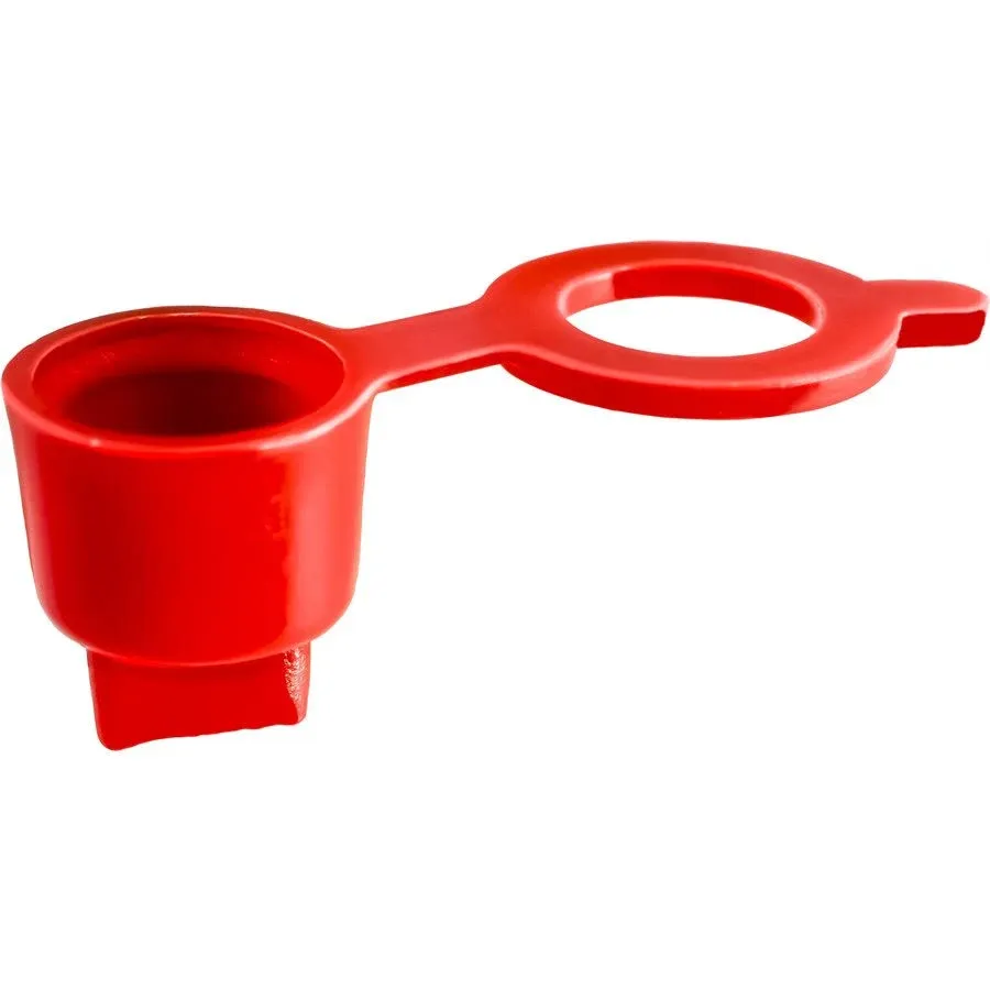 Auveco # 18110 Grease Fitting Cap Red Polyethylene. Qty 50.