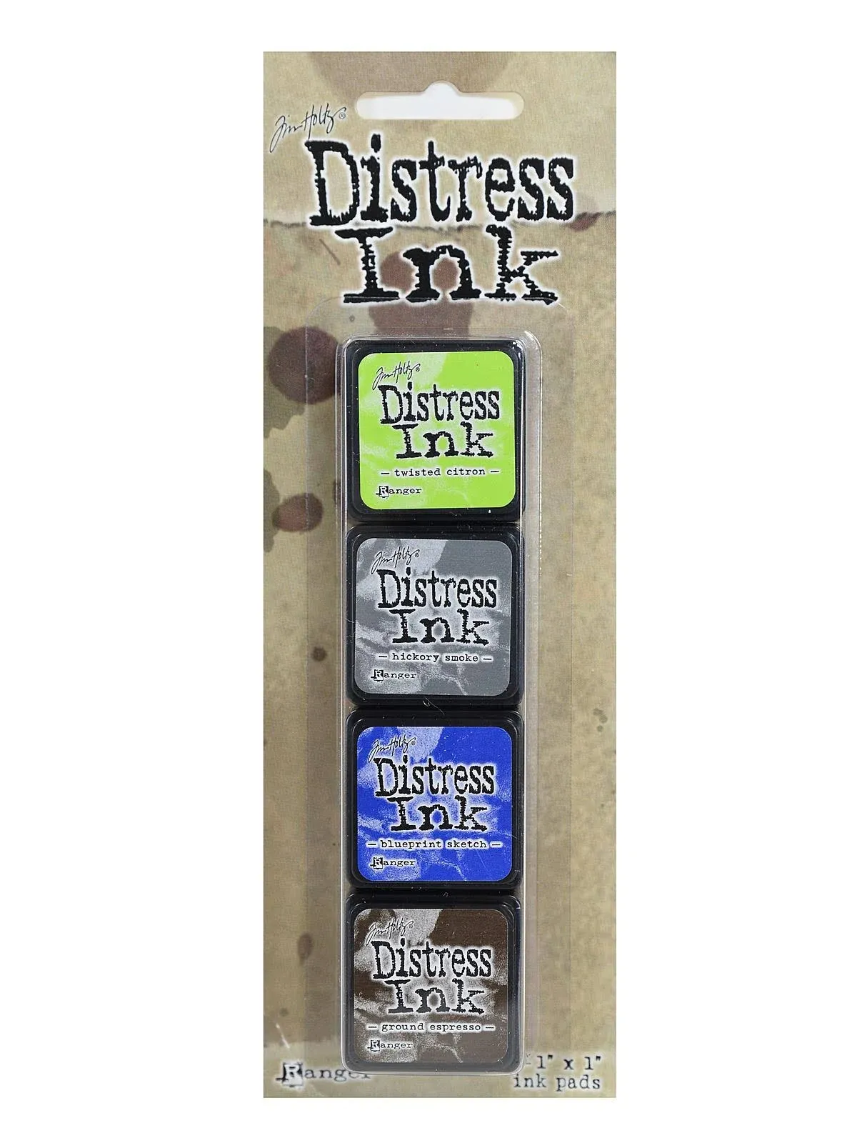 Tim Holtz Distress Mini Ink Pads 4pcs - Kit 10