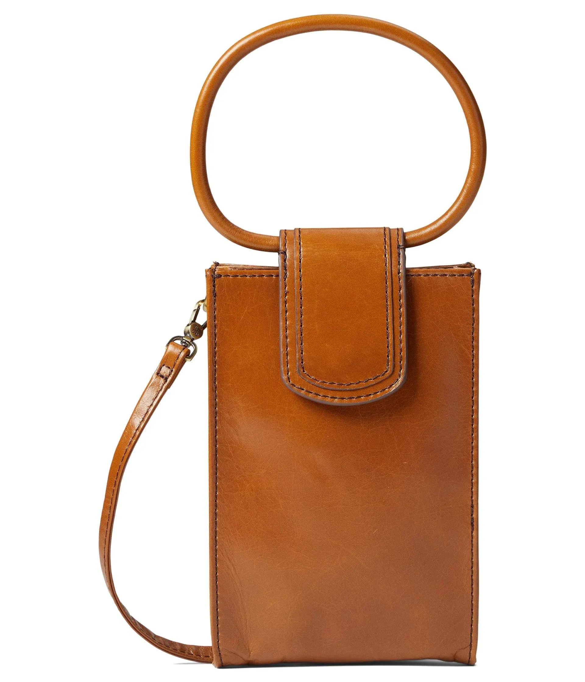 Hobo Sheila Phone Crossbody, Truffle Vintage Hide