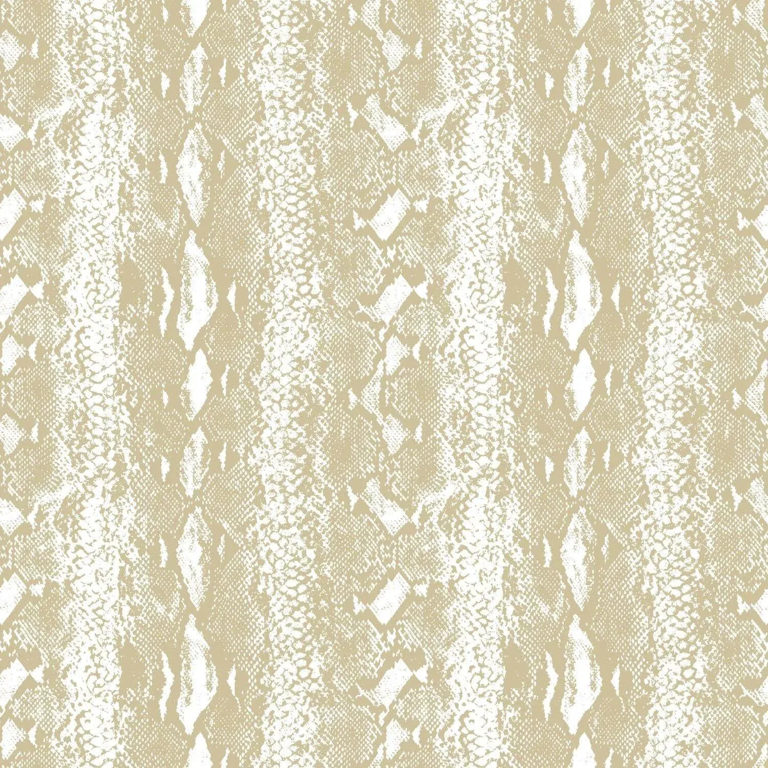 Roommates Snake Skin Peel & Stick Wallpaper White/Gold