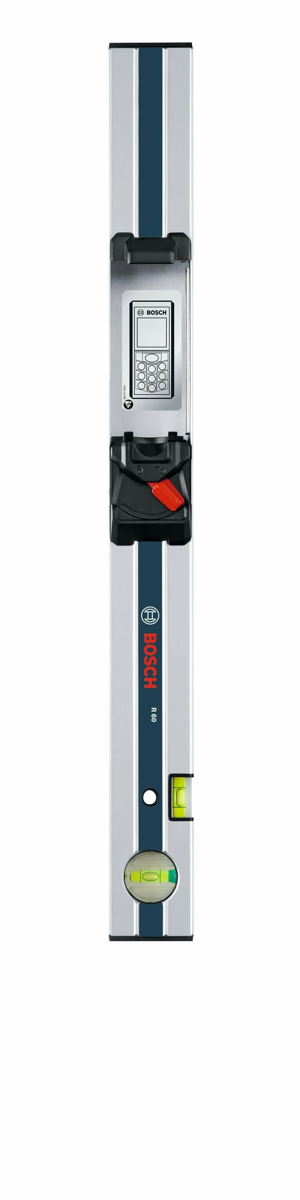 BOSCH R60 Measuring Rail 600mm - For use with GLM 80 inclinometer function, Blue/Silver