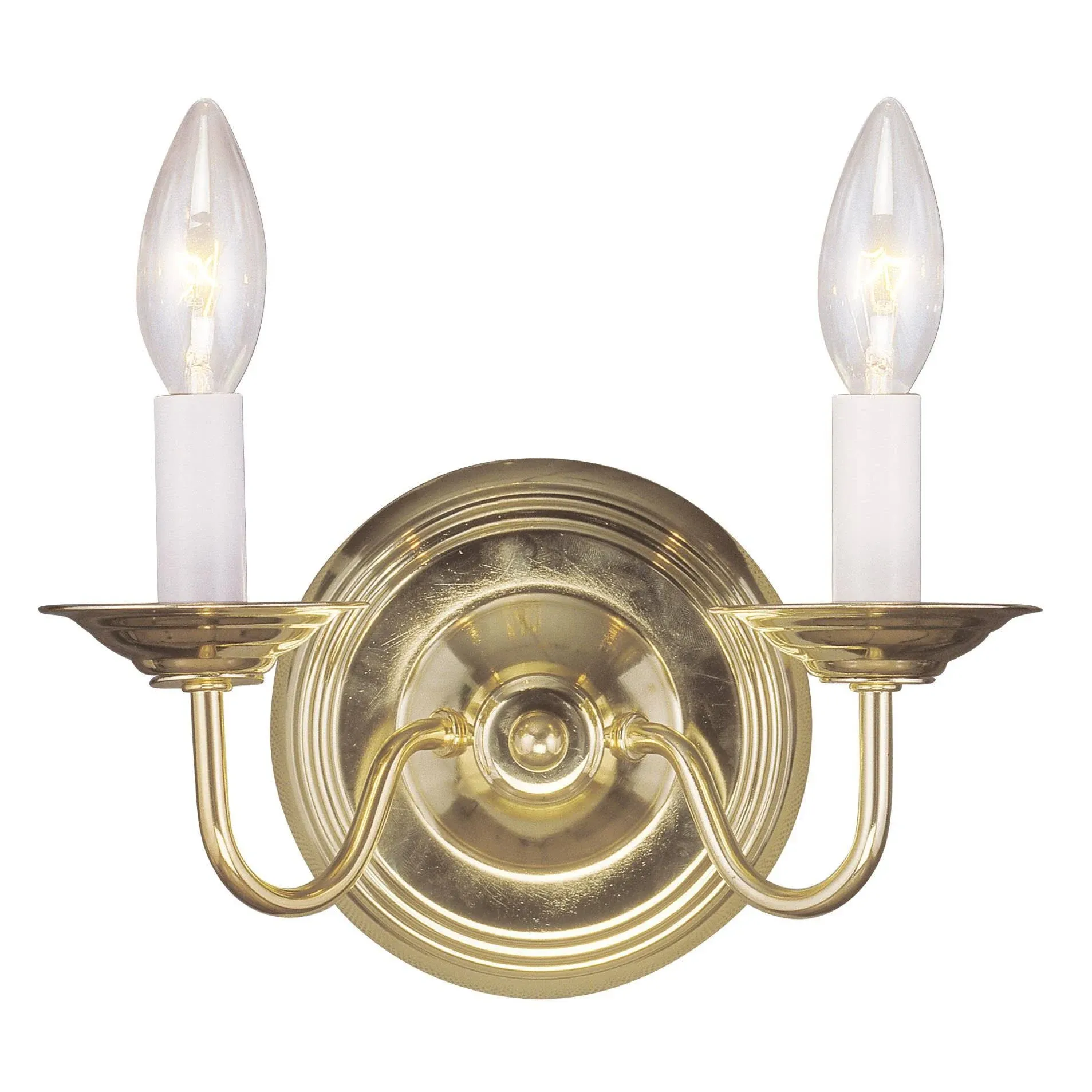 Williamsburgh 2 Light 10 inch Polished Brass Wall Sconce Wall Light