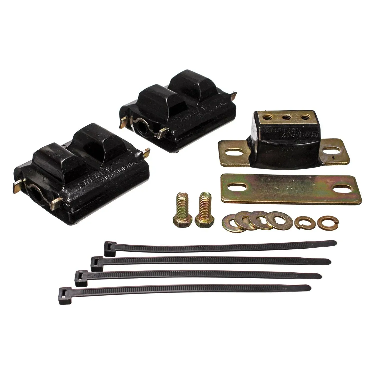 Energy Suspension 73-92 Chevrolet Camaro Black Motor and Transmision Mounts; Zinc Finish