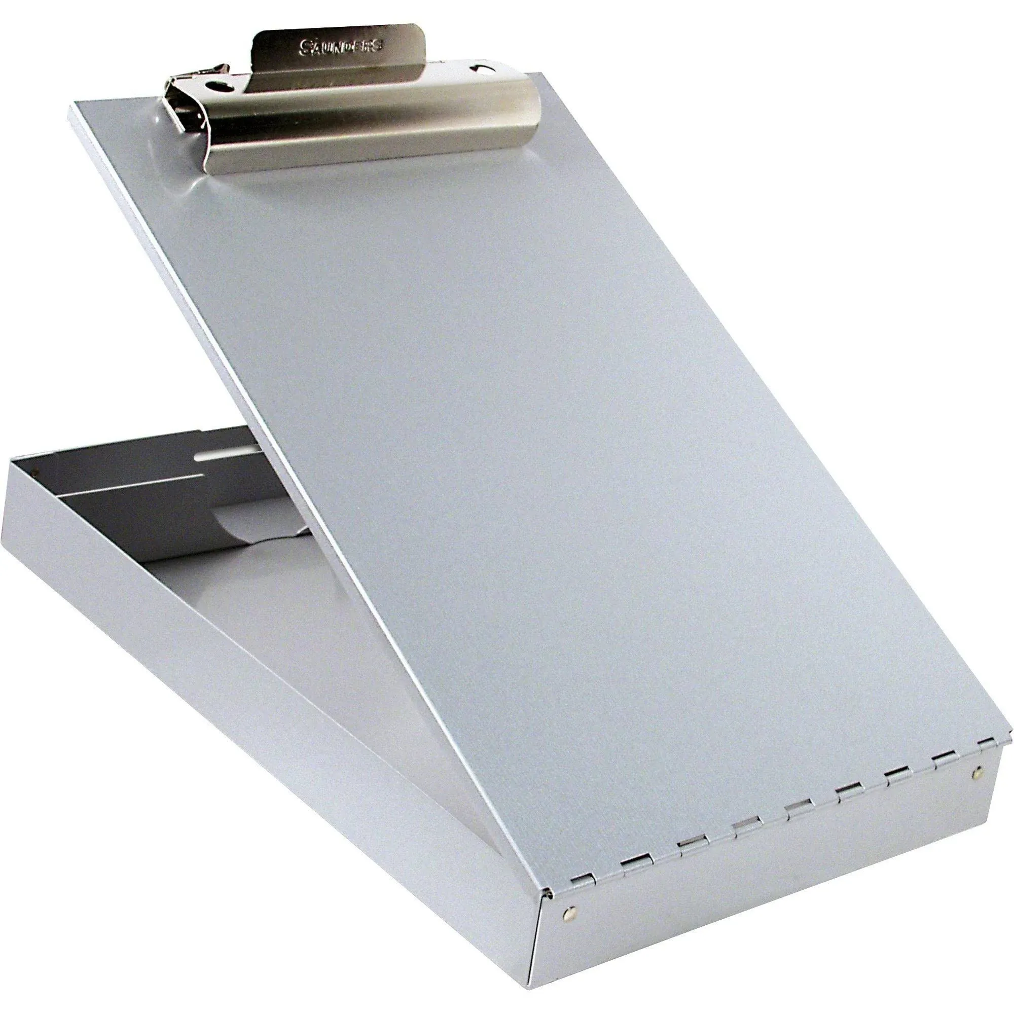 Saunders 11017 Redi-Rite Aluminum Storage Clipboard for 8.5 in. x 11 in. Sheets - Silver