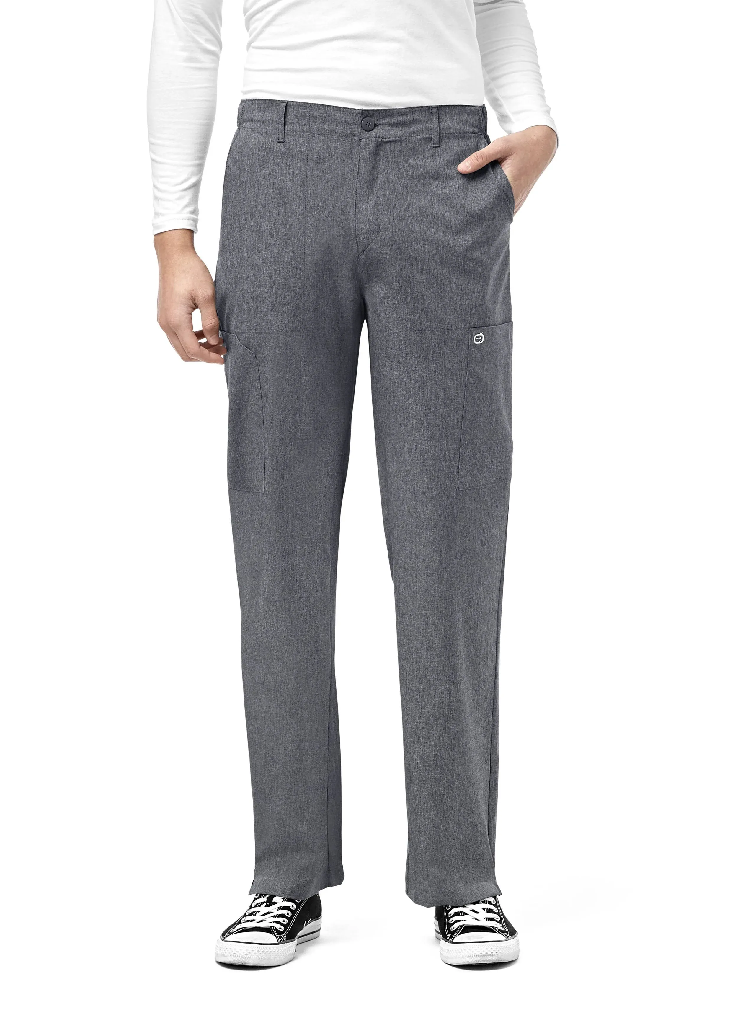 WonderWink Men's Flat Front Cargo Pant