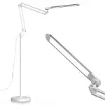 VEYFIY LED Floor Lamp, 12W Swing Arm Standing Lamp with 5 Color Temperatures,.<wbr/>..