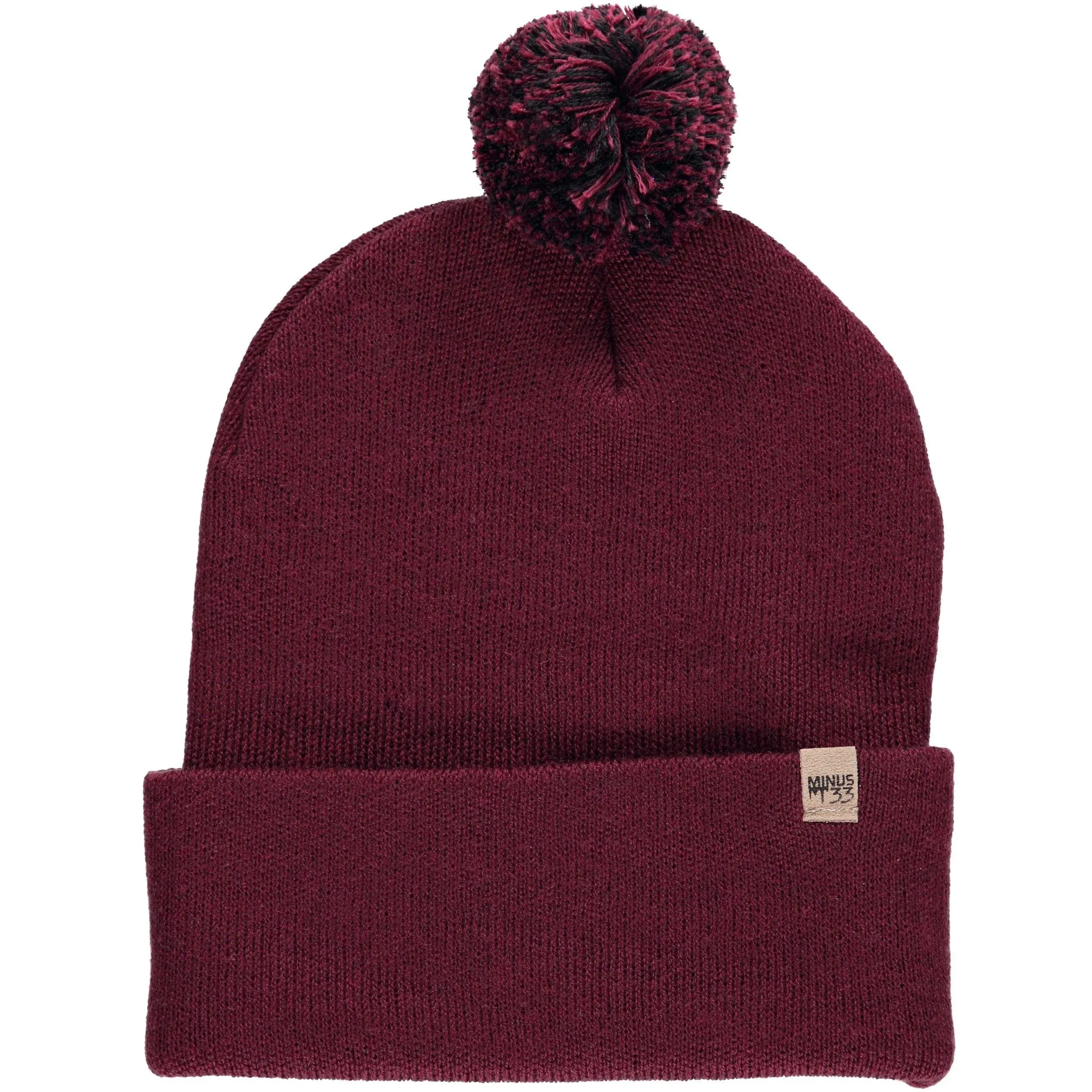 Minus33 Midweight Everyday Knit Cuff Pom Beanie - 100% Merino Wool - Winter Pom Pom Hat