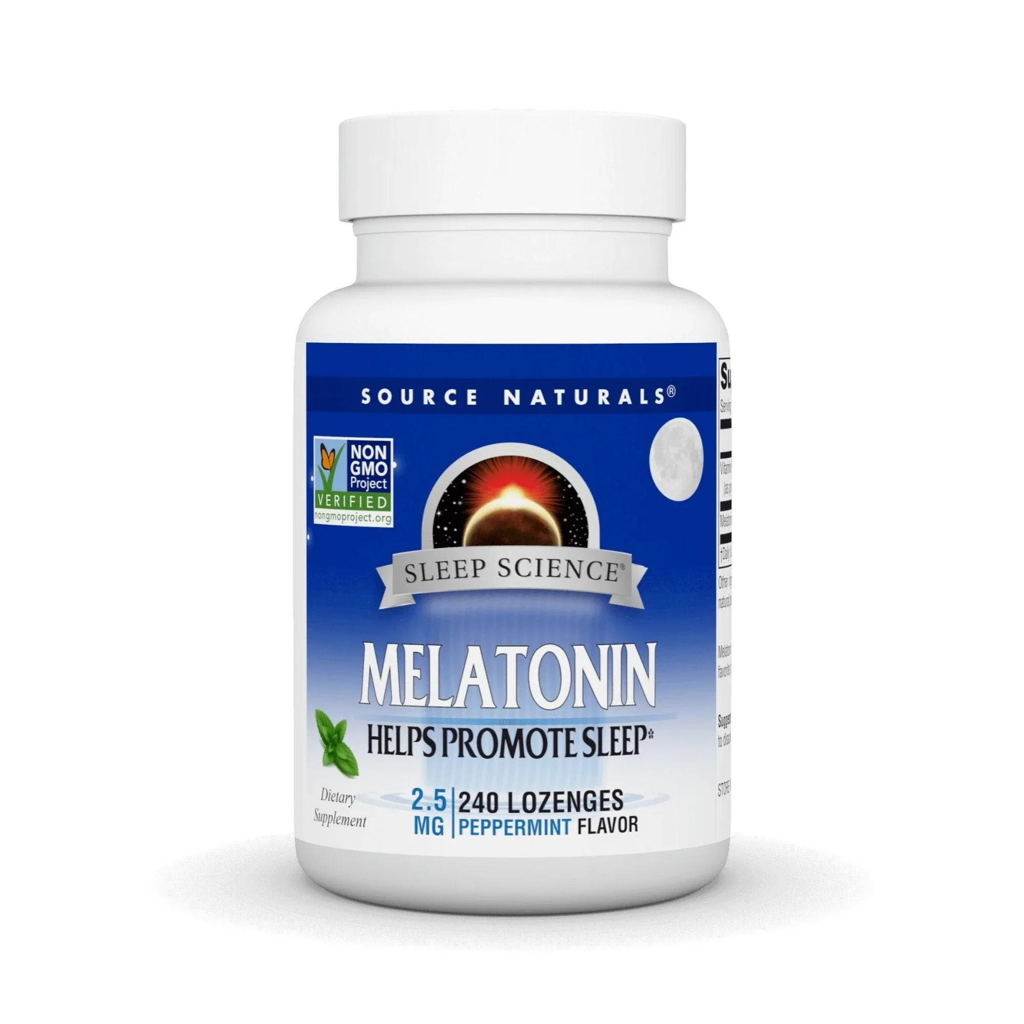 Source Naturals Melatonin,Tablets, Peppermint Flavored - 2.5 mg