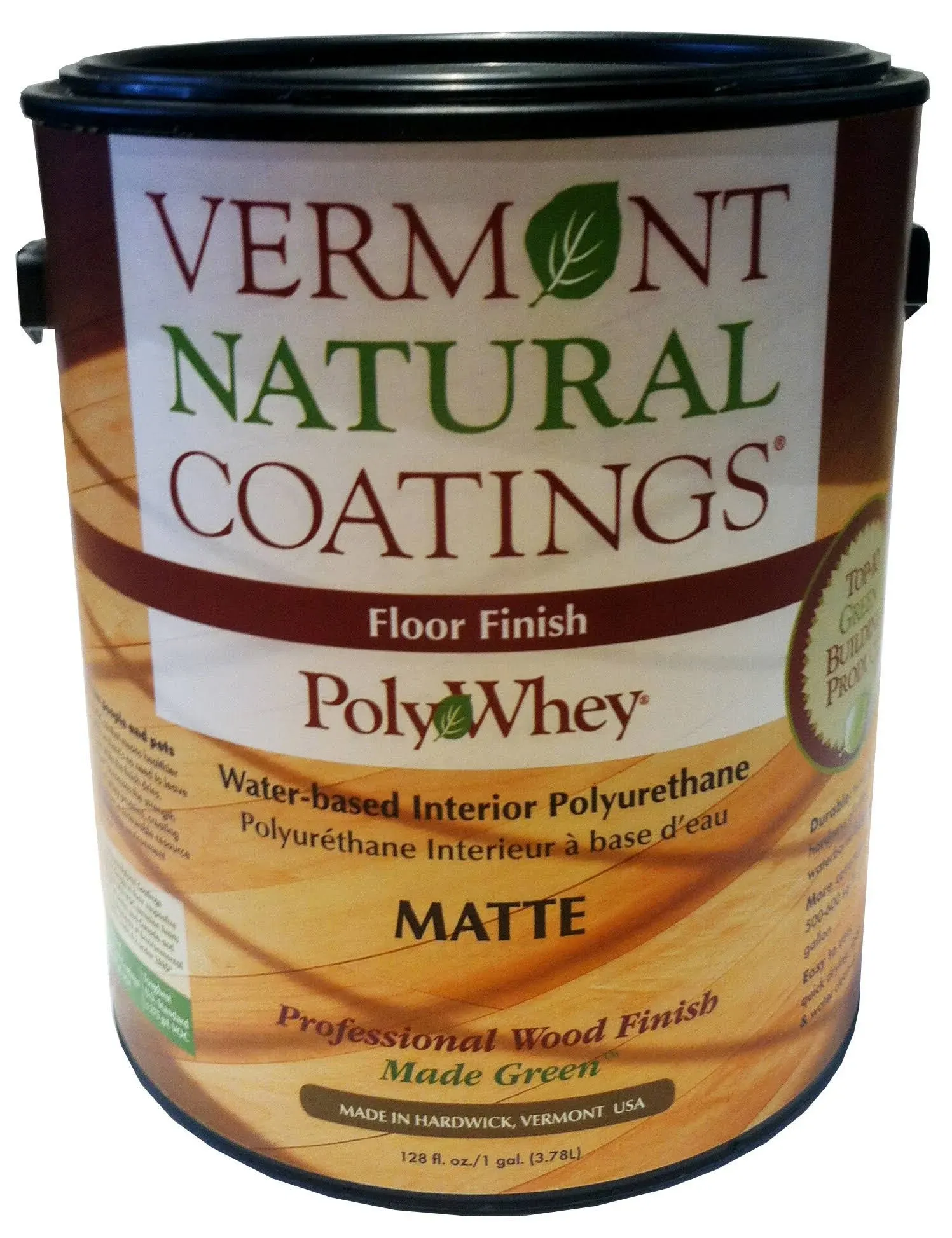 Vermont Natural Coatings Matte PolyWhey Floor Finish, 1 Gallon