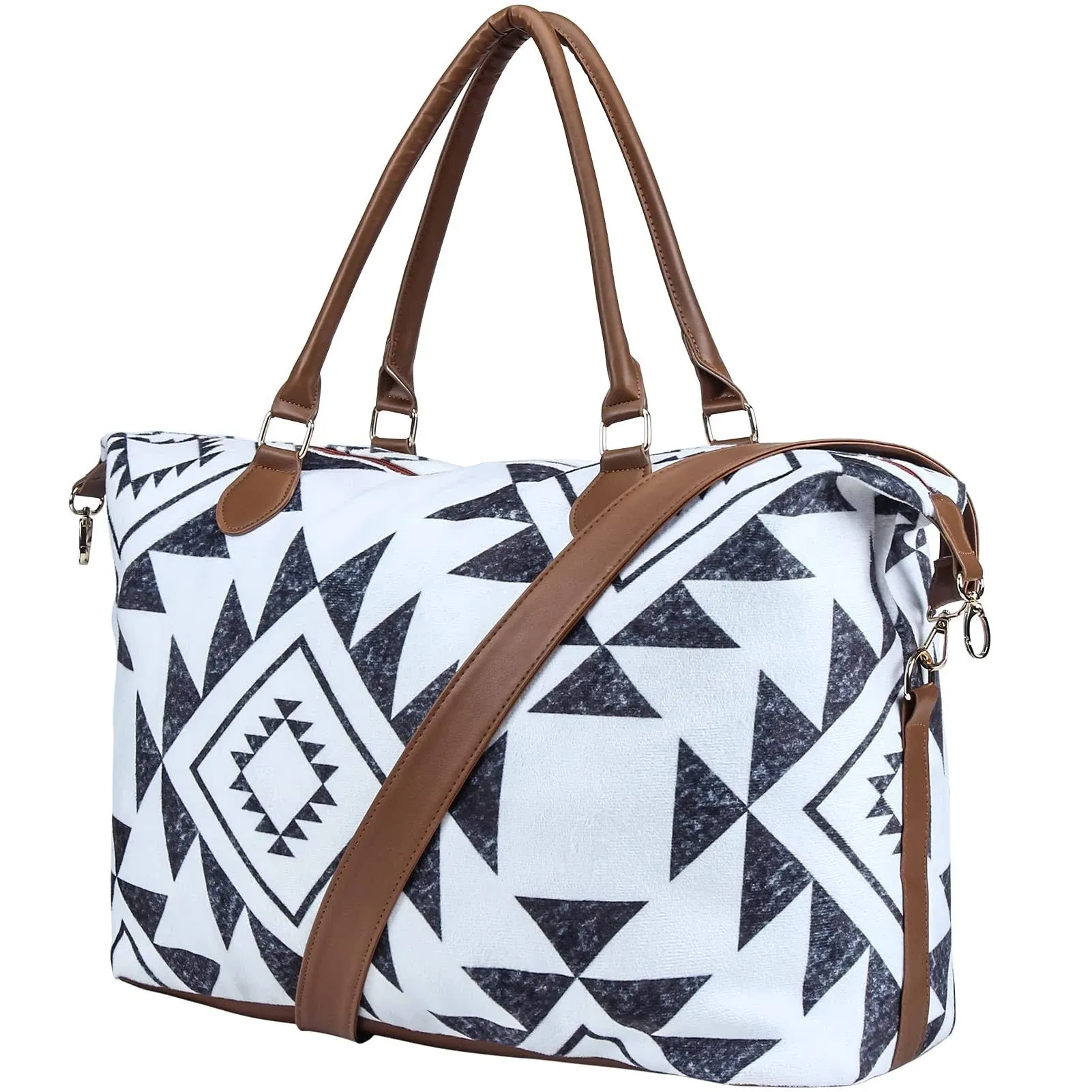 Cow Print Weekender Bag Cow Print Duffle Bag Cow Print Overnight Bags Western Weekender Bag for Hospital Maternity