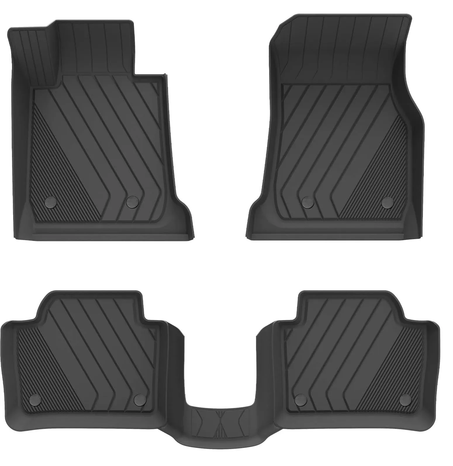 3W Floor Mats Fit for 2013-2018 BMW F30 3 Series 320i 328d 328i 330e 330i 335i 340i RWD & Sedan, TPE All Weather Custom Fit Floor Liner for 3 Series Full Set Car Mats (NOT for 335is & GT & X-Drive)