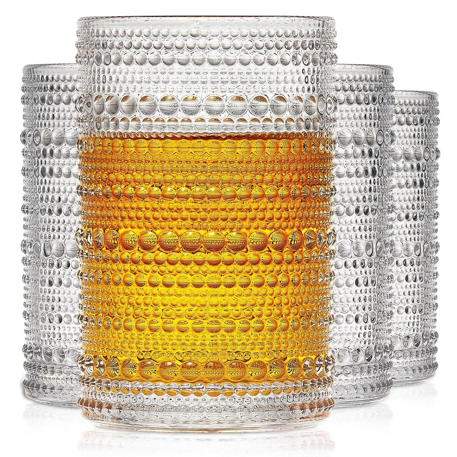 OPAYLY Hobnail Highball Glasses