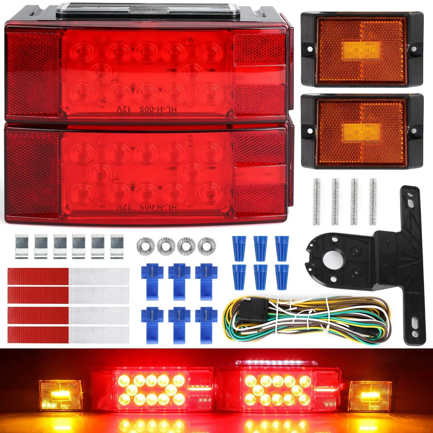 Linkitom New Submersible LED Trailer Light Kit