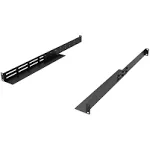 1U Universal Rack Mount Rails- 4-Post Server Rack Shelf Rail 16-29 inches Adj...