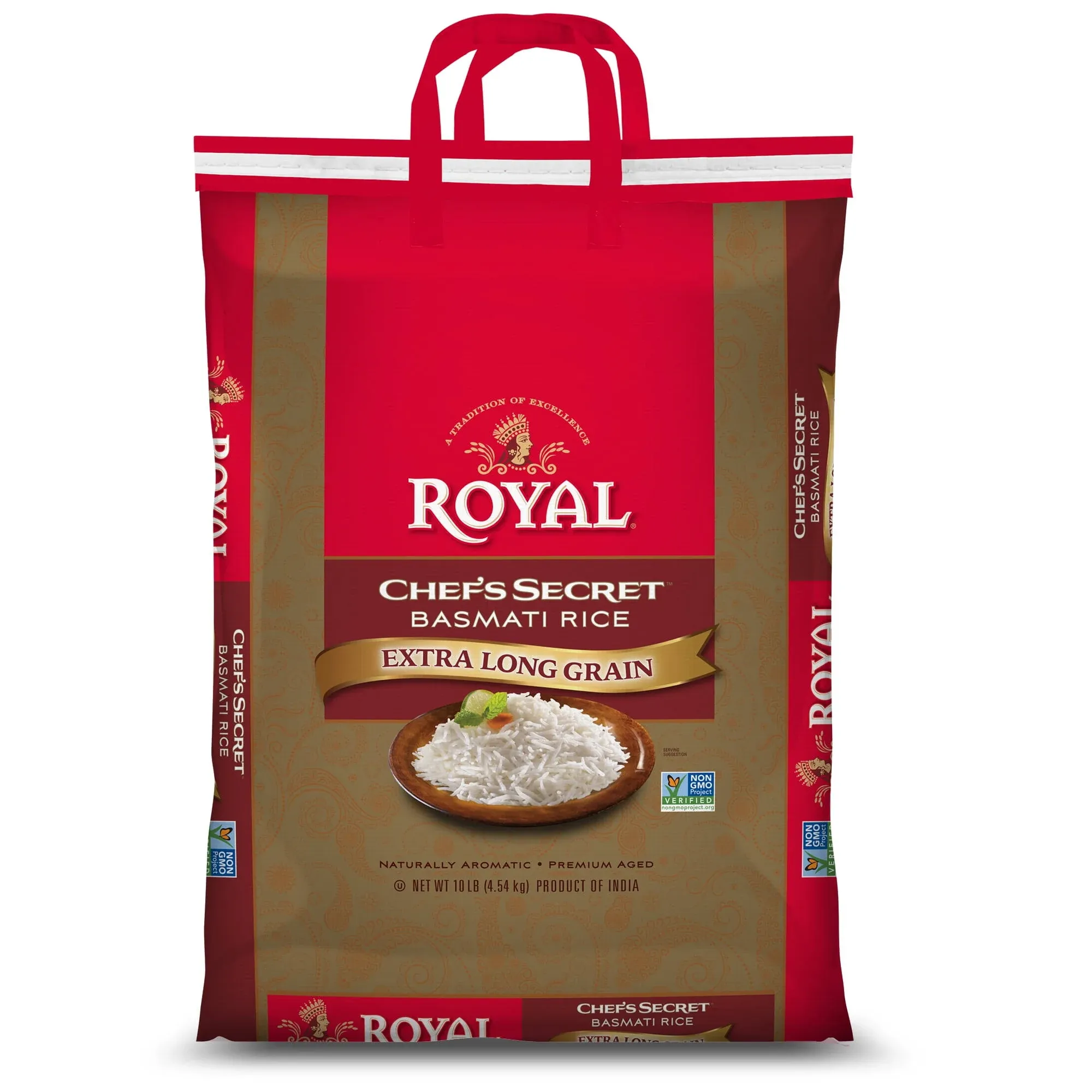 Royal Chef's Secret Basmati Rice, Extra Long Grain - 10 lb