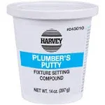 Harvey's WM Harvey 043010 Stainless Plumbers Putty, 14 oz