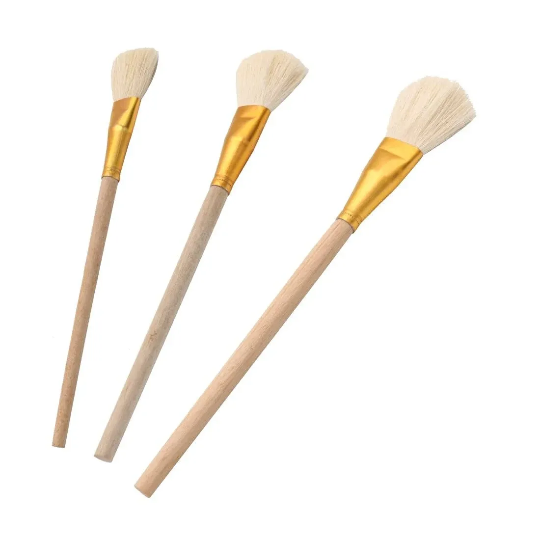 Gilding Brush 3 Large Types Goat Hair Brush Sweep Mop for Gold Leaf Sheet Swe...