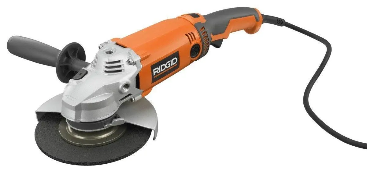 RIDGID 15 Amp Corded 7 in. Twist Handle Angle Grinder-R10202